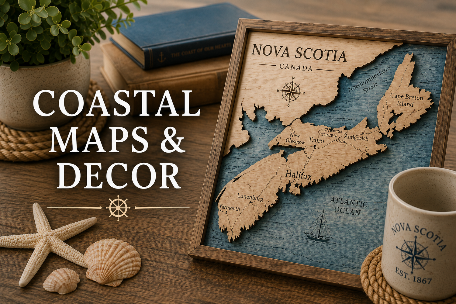 Coastal Maps and Decor