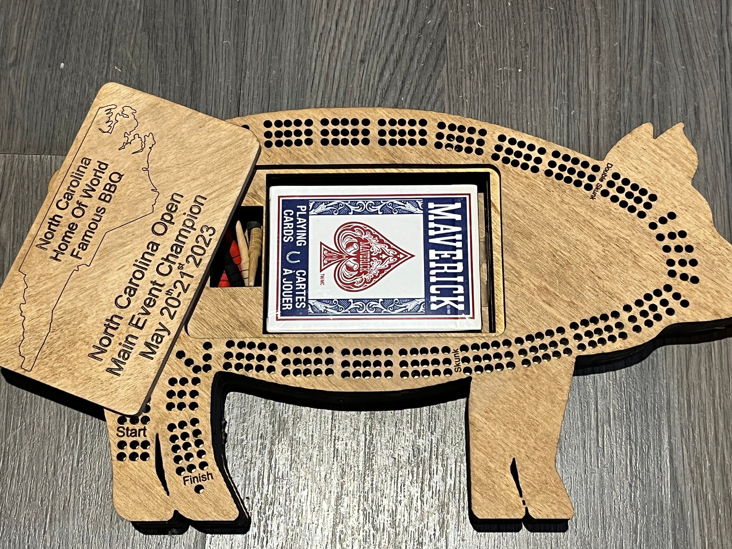 Pig shaped cribbage board