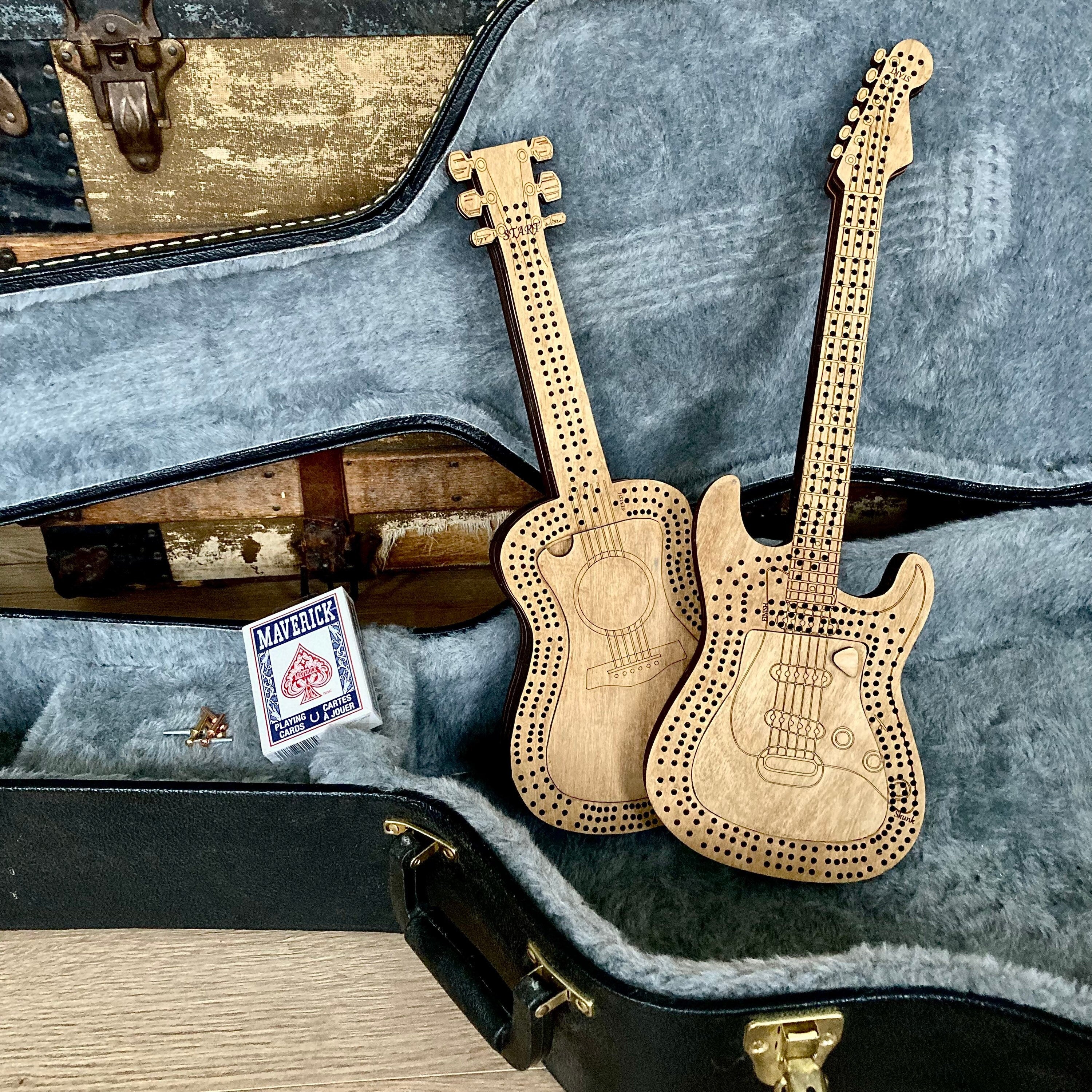 Guitar cribbage with customization