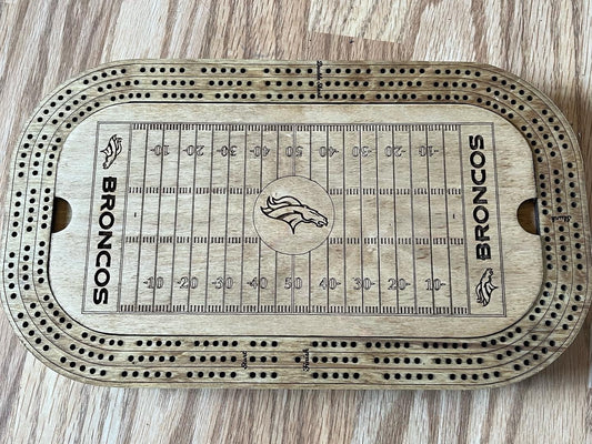 Football Cribbage board Custom made Football stadium  with any team.