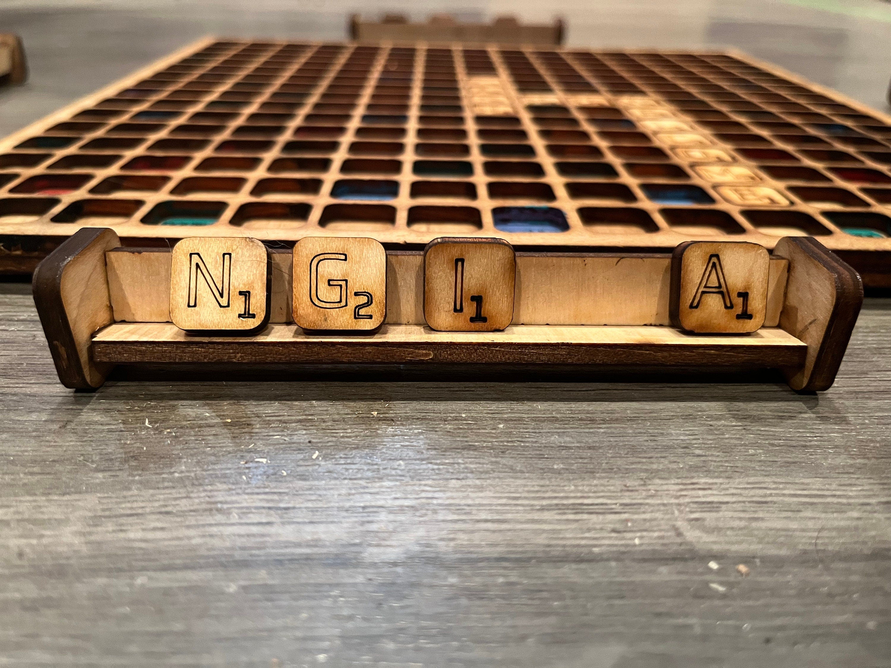 Scrabble game set (improved thicker board)