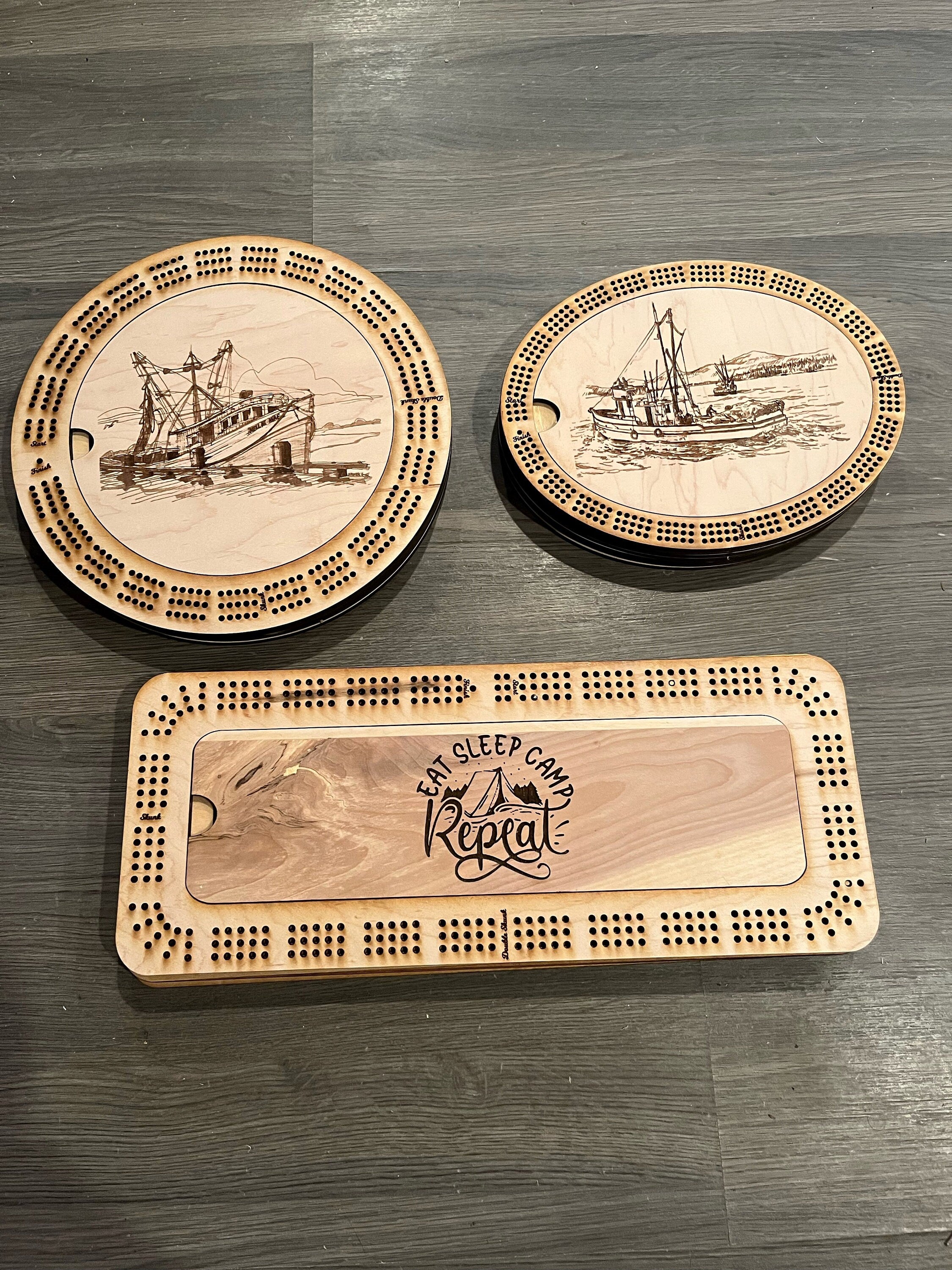 Cribbage board Custom made any shape fully personalized