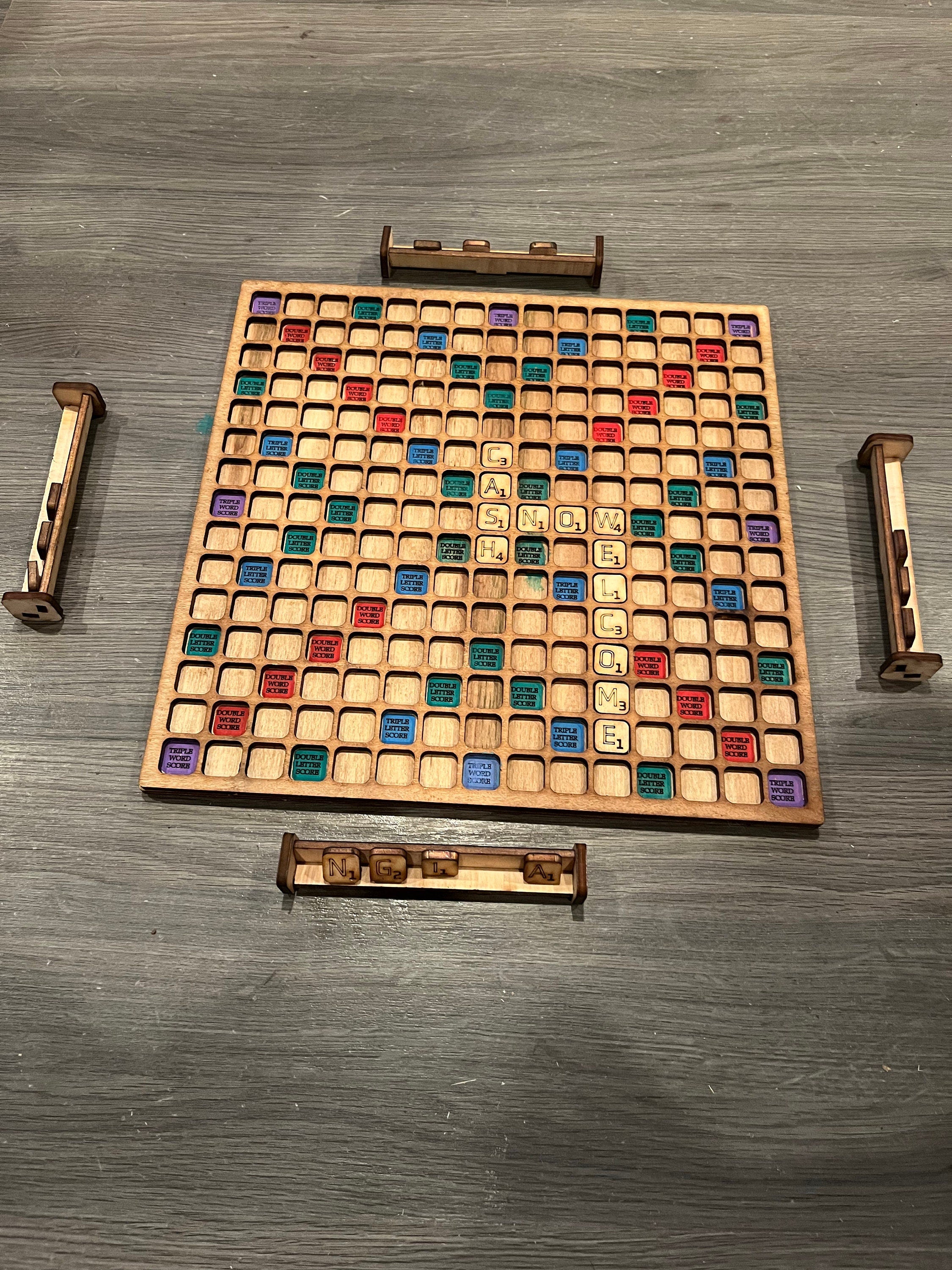 Scrabble game set (improved thicker board)