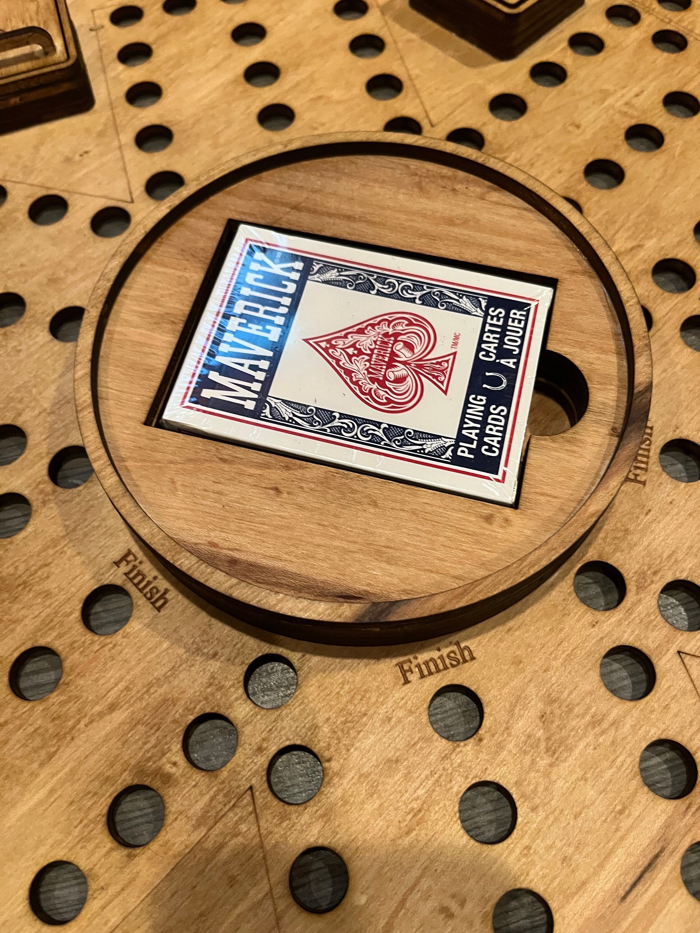 Tock/Aggravation game 6 player with storage with personalization