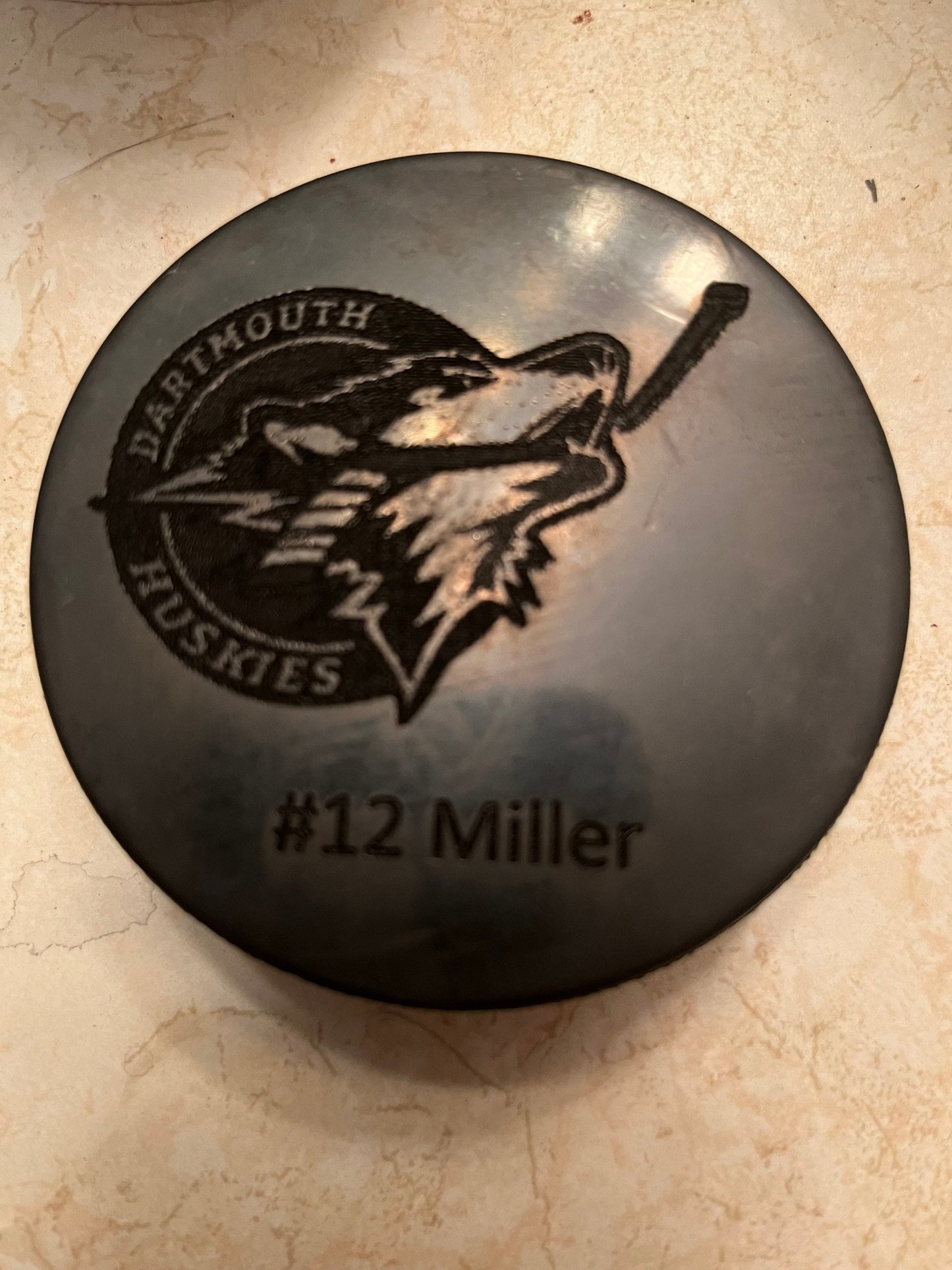 Custom Engraved hockey pucks (full team and coaches)