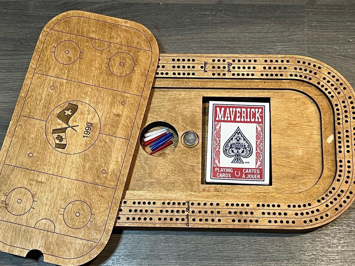 Billiards Cribbage board