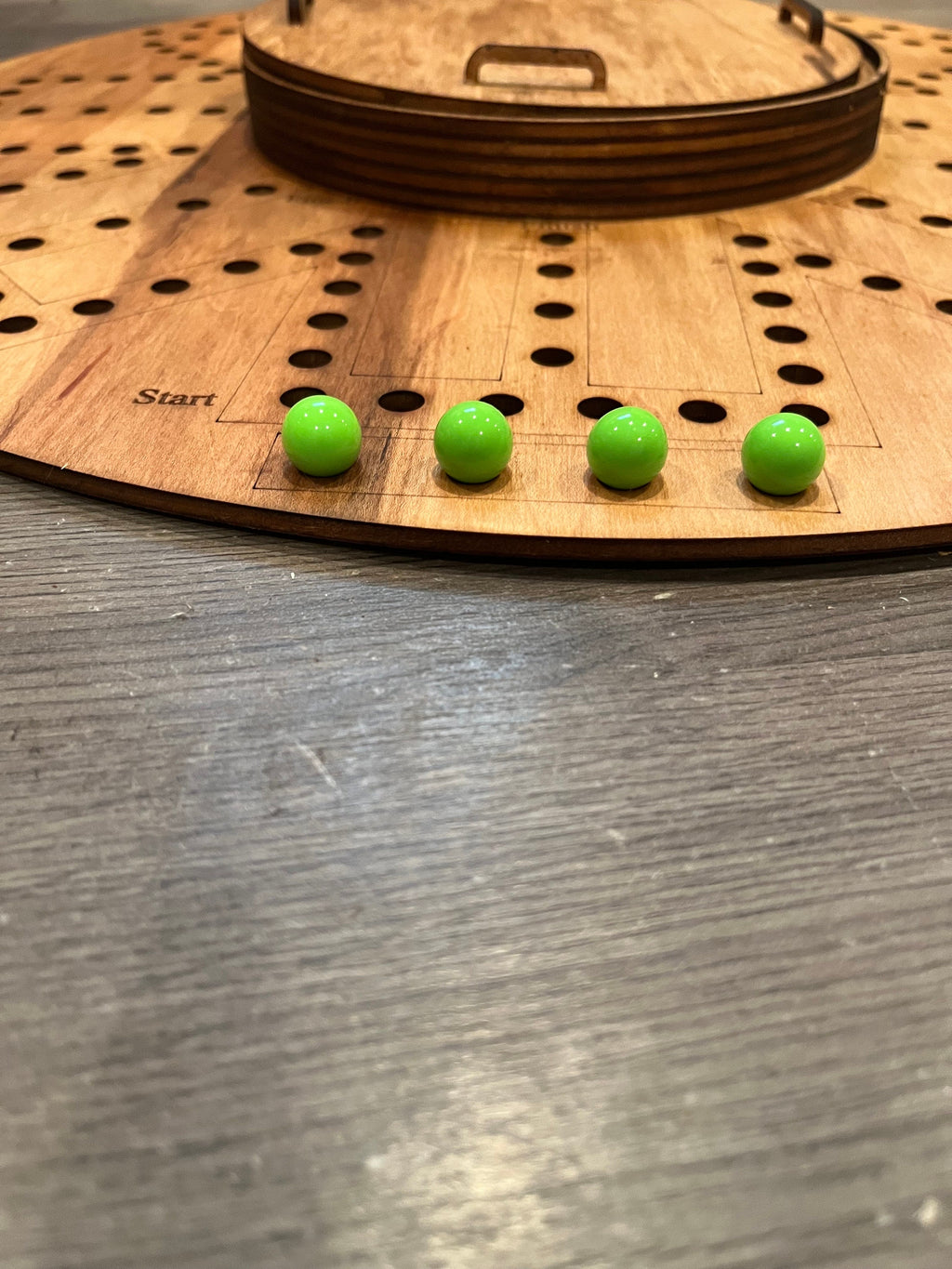 Tock/Aggravation game 8 player with storage with personalization