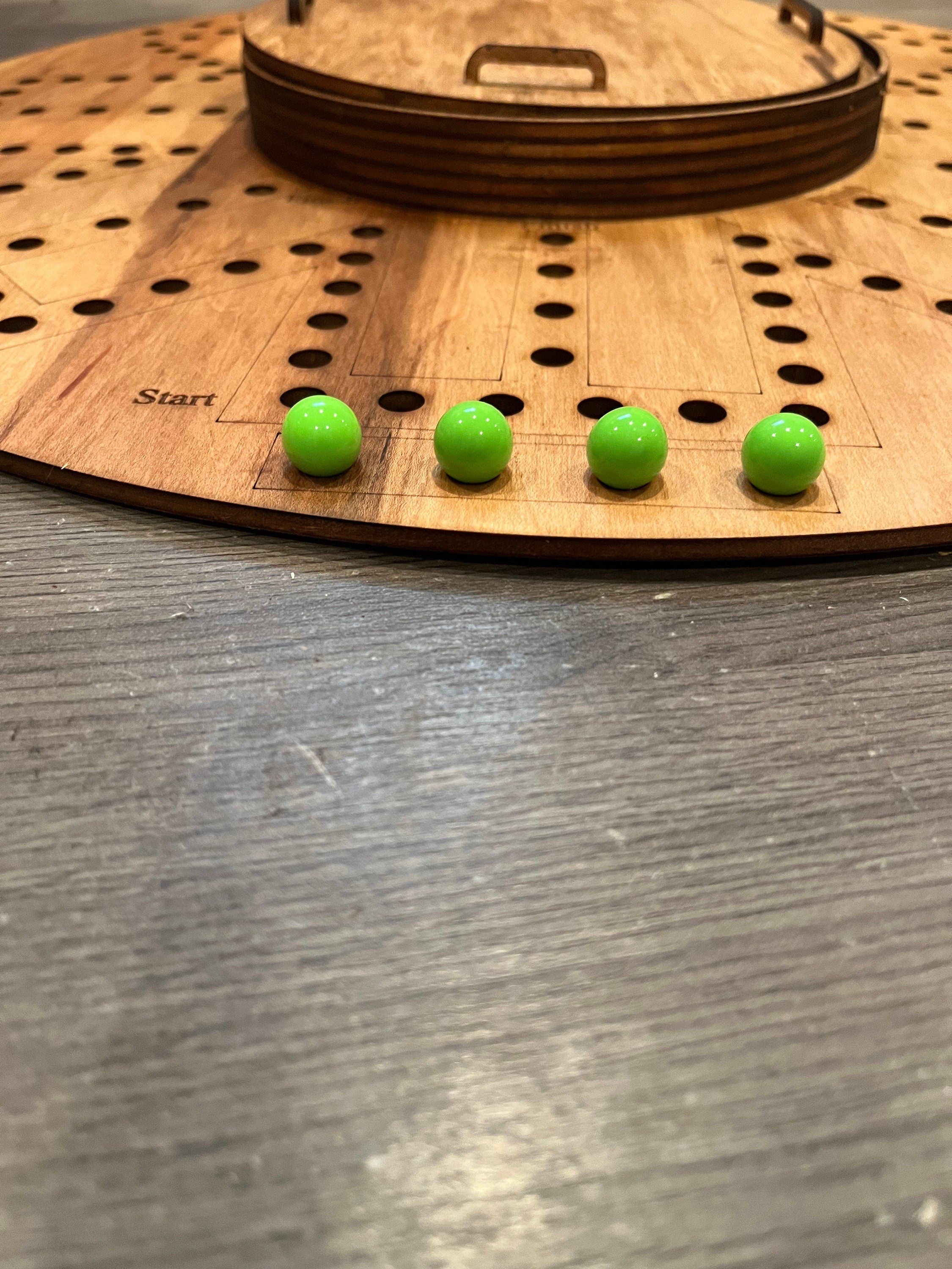 Tock/Aggravation game 8 player with storage with personalization