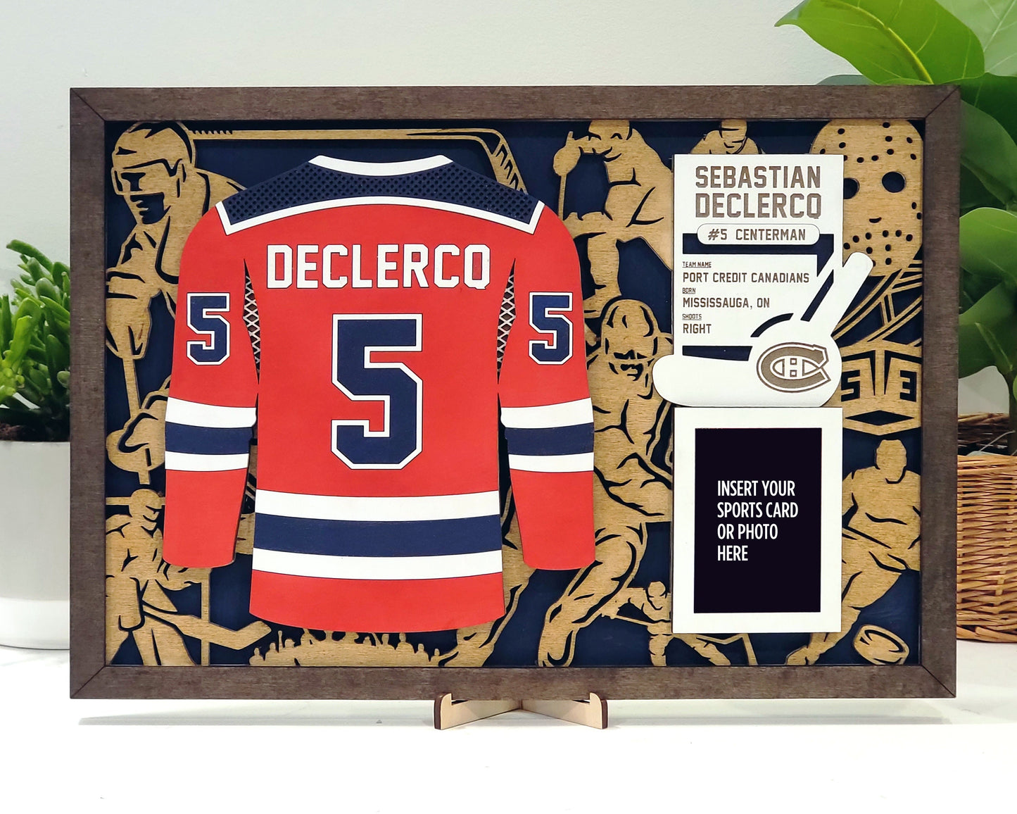 Personalized Baseball Jersey Plaque