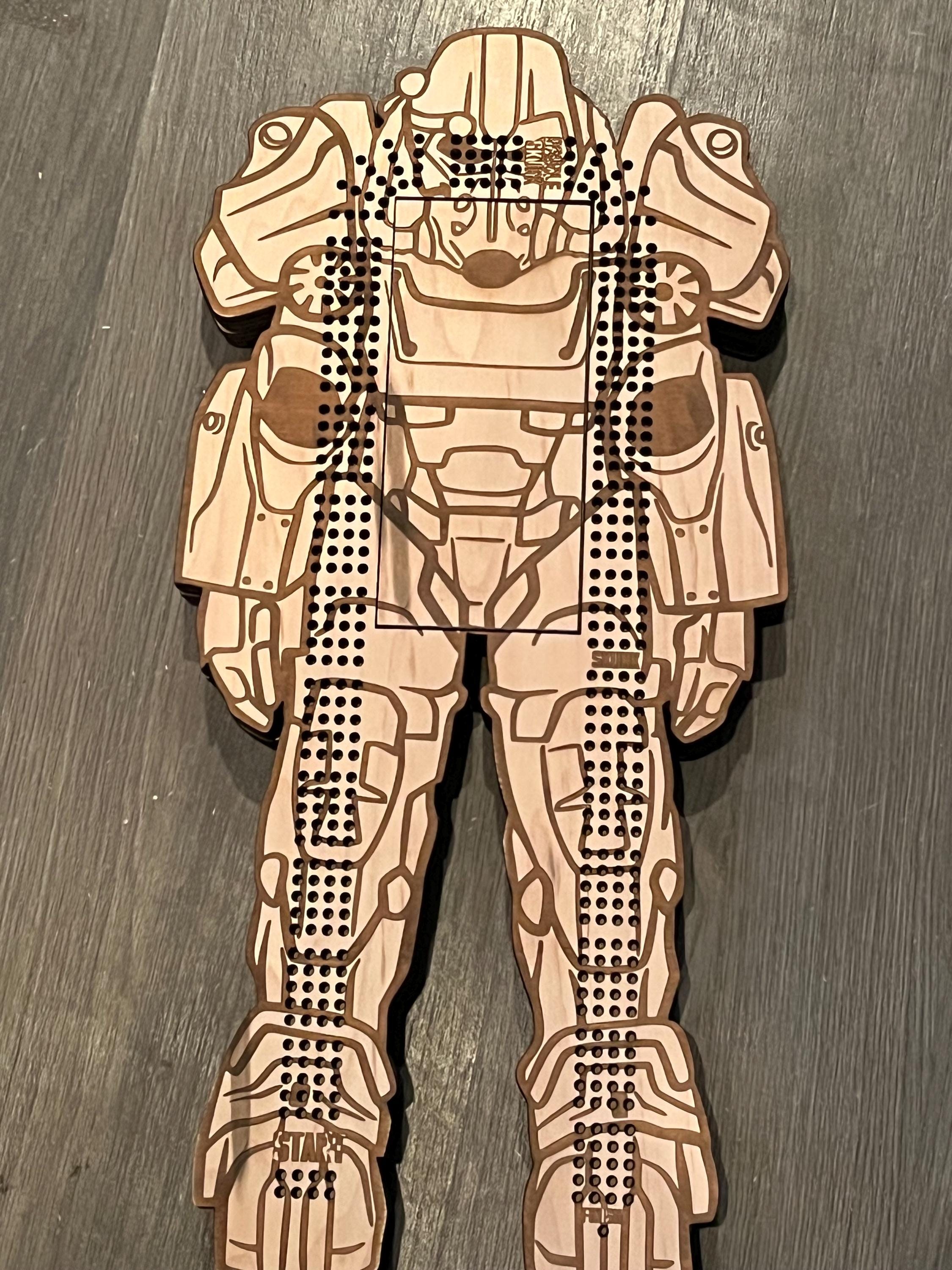 power armour cribbage board