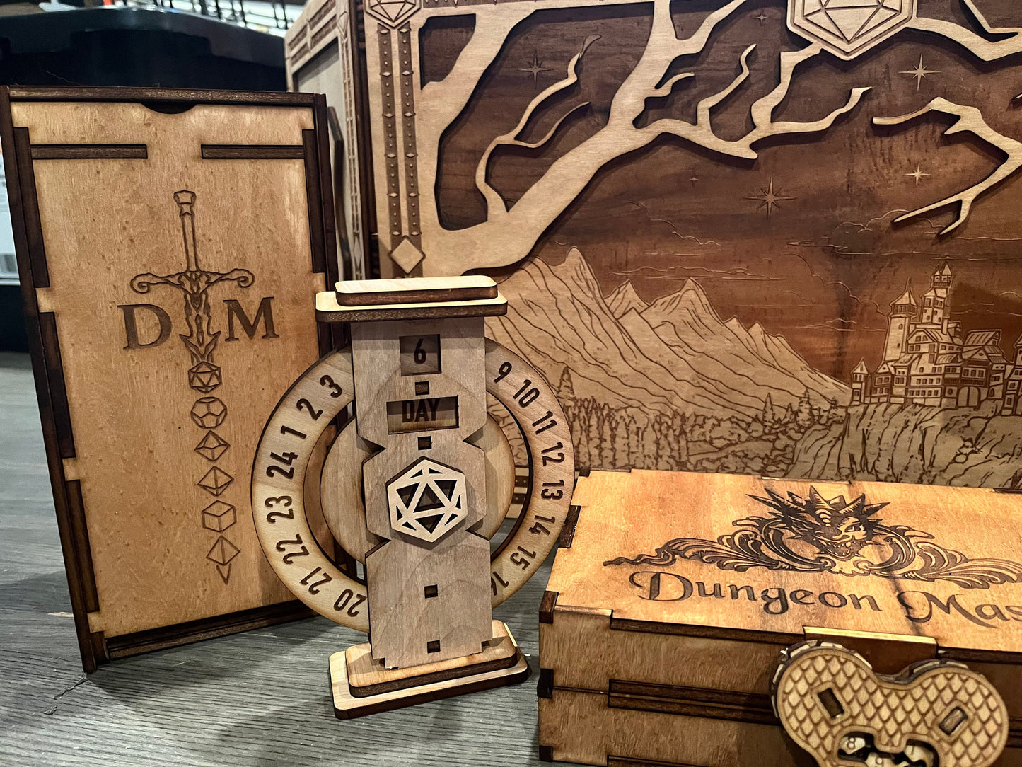 Dungeons and Dragons Initiative Tracker & Time Tracker Set