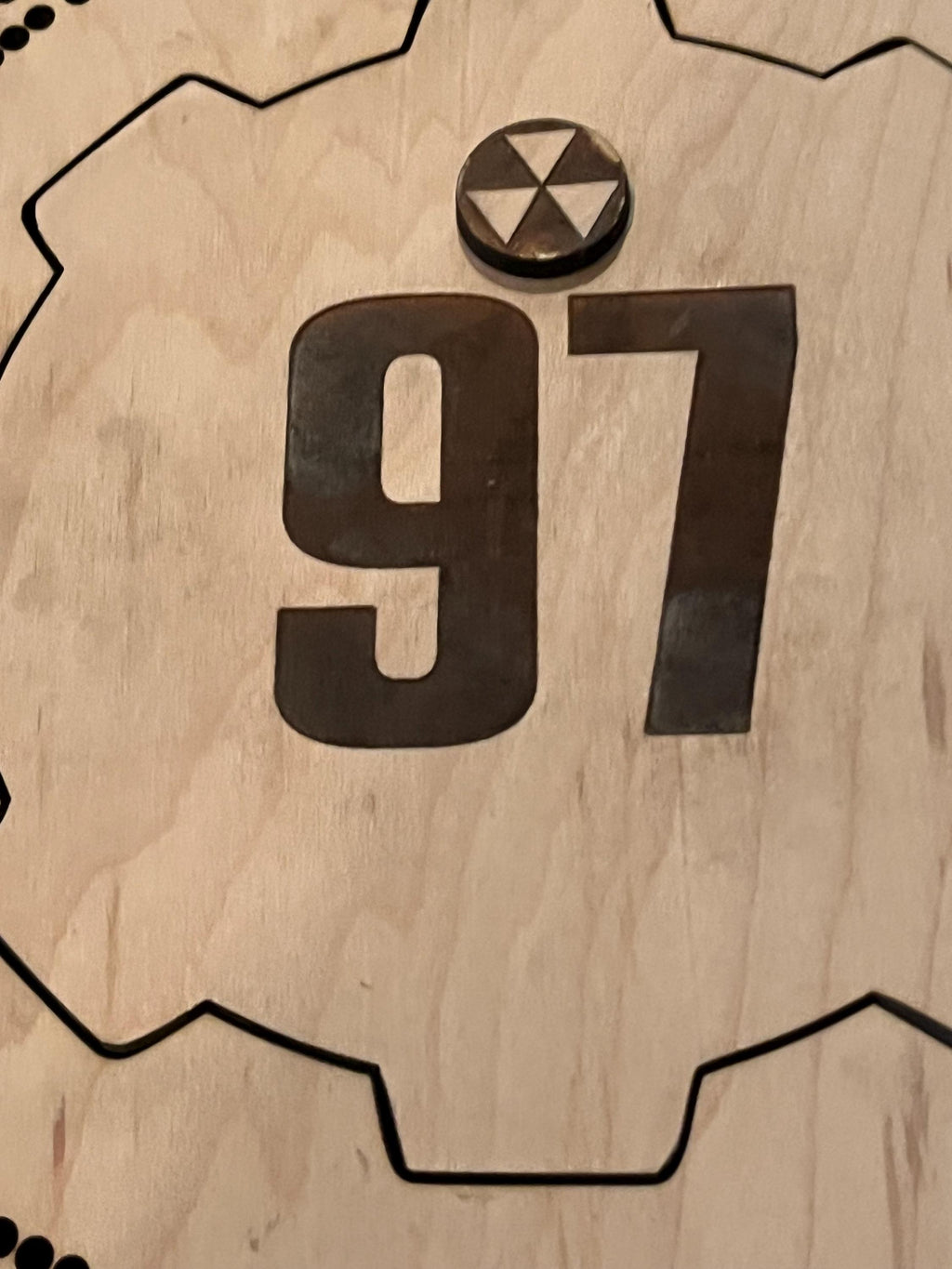 vault door/ gear cribbage board
