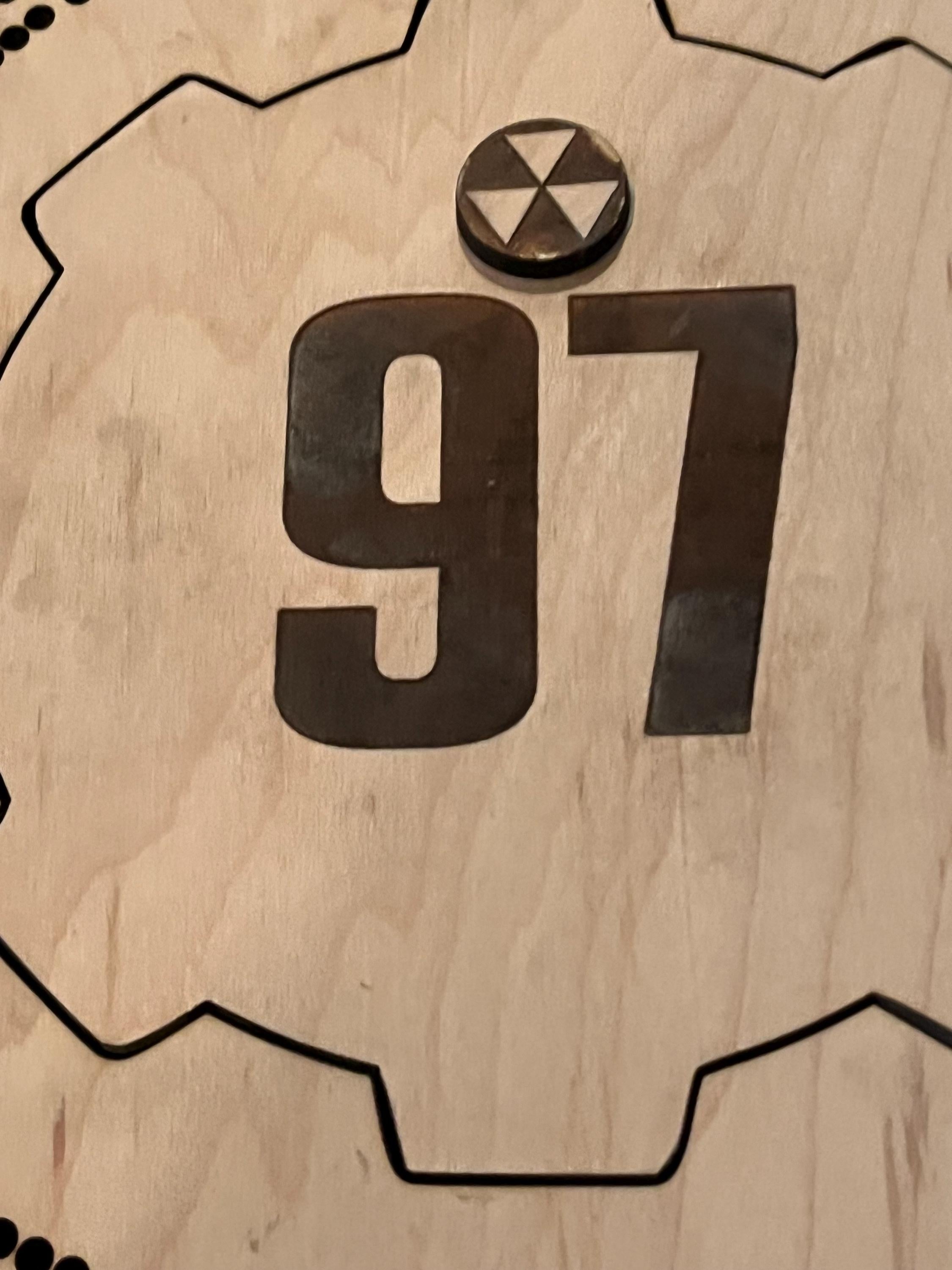 vault door/ gear cribbage board