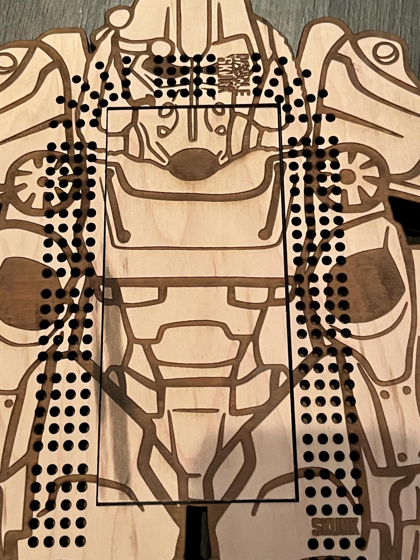 power armour cribbage board