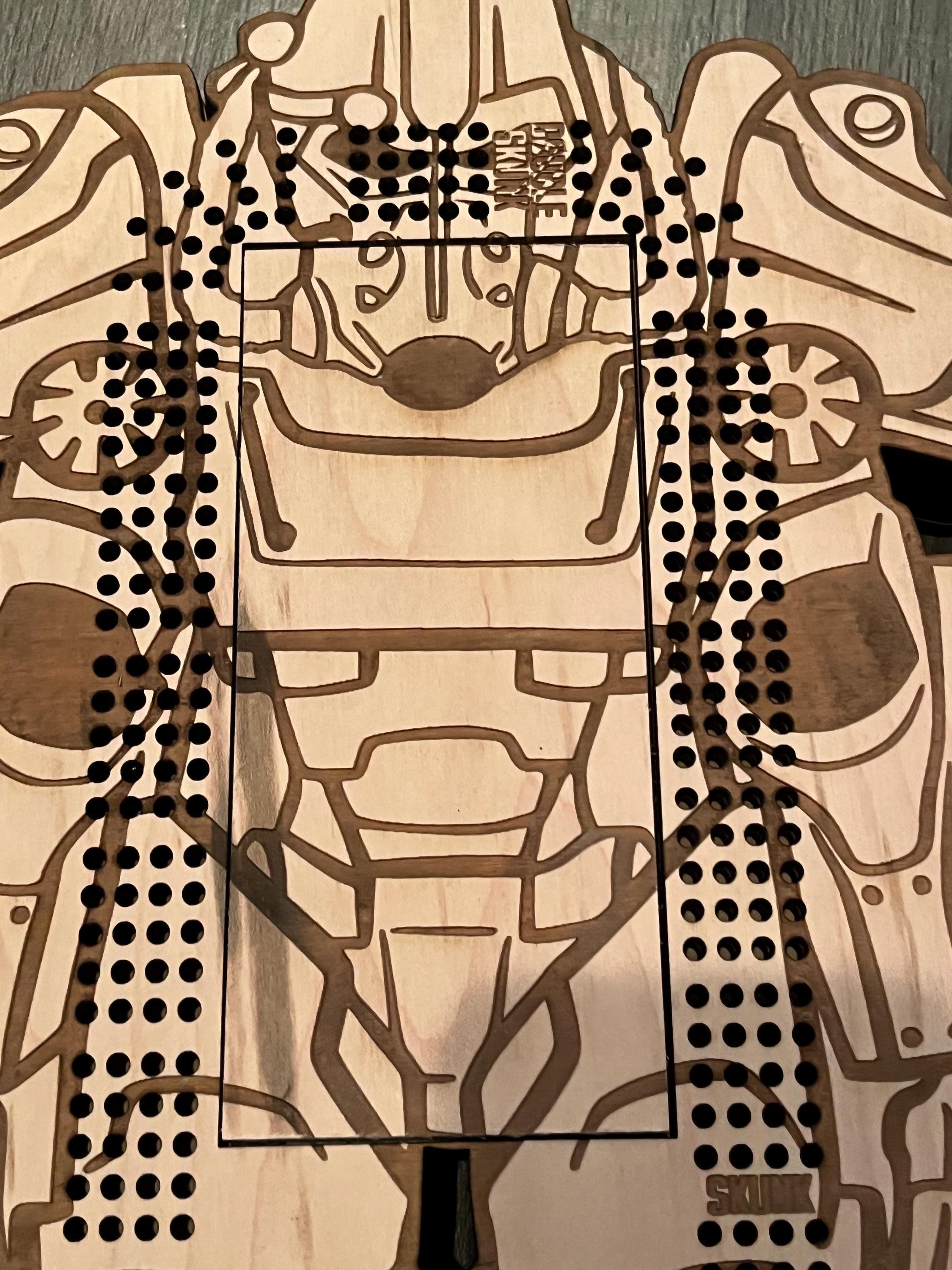 power armour cribbage board