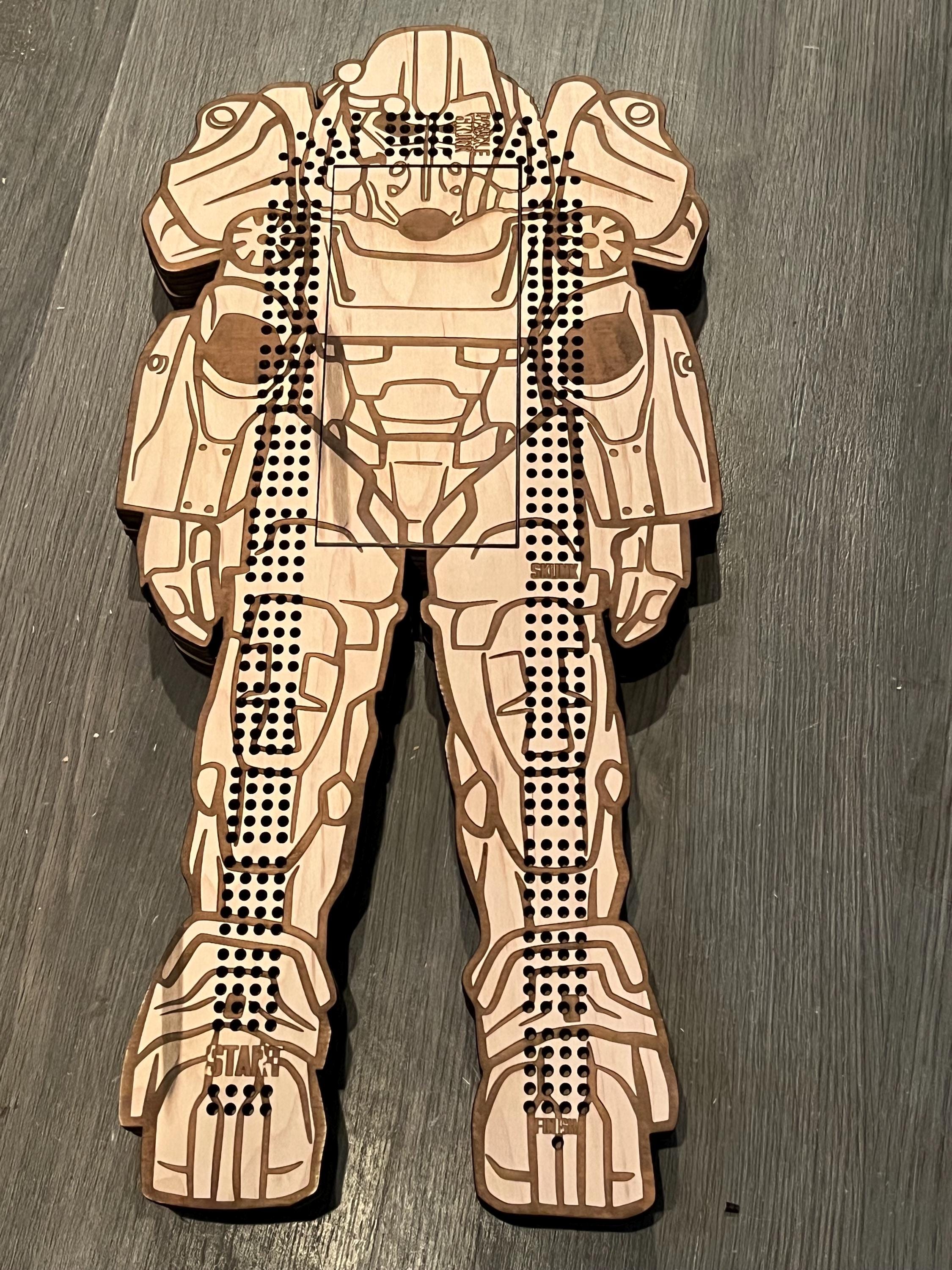 power armour cribbage board