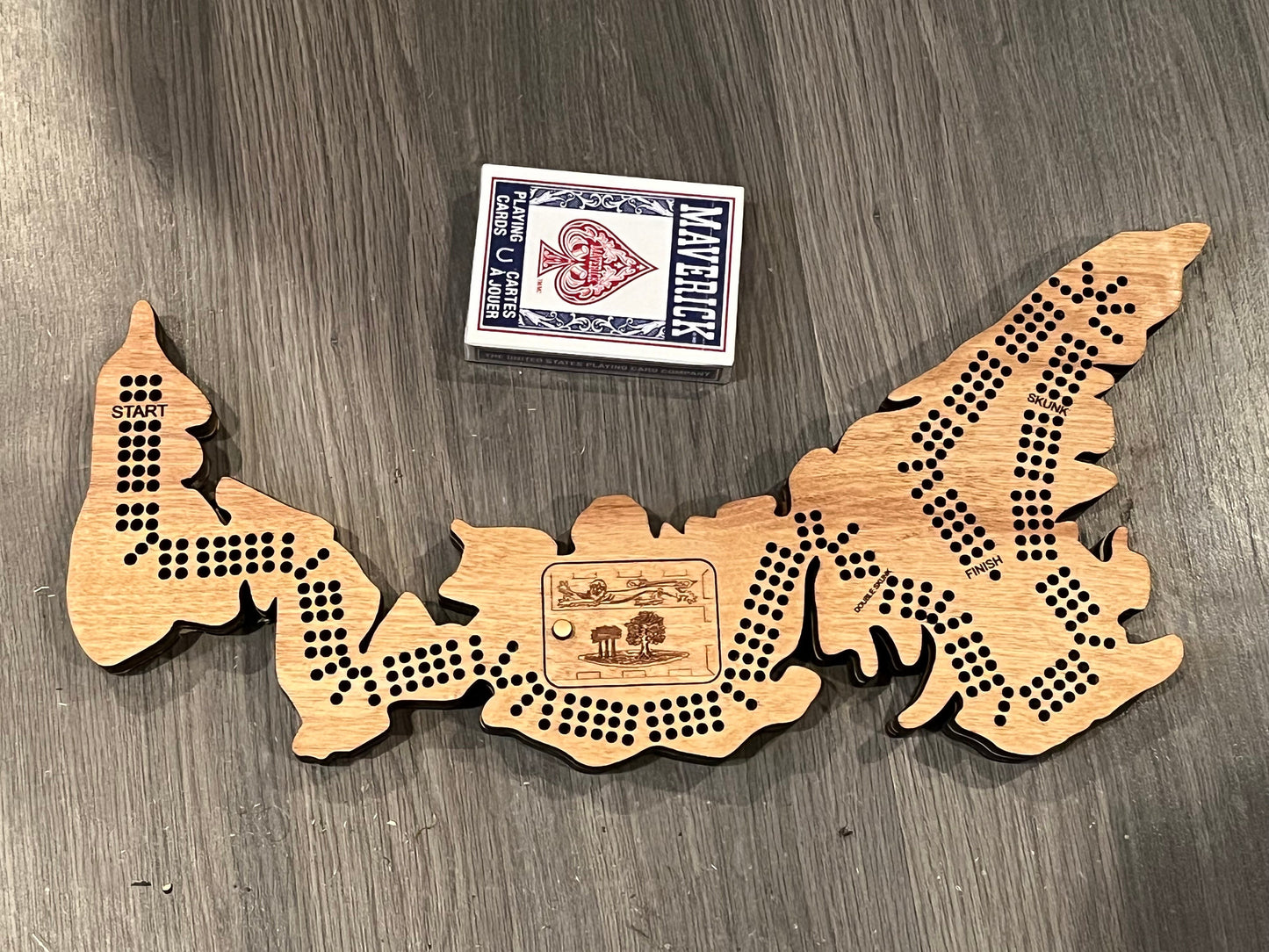Custom Province Cribbage Board – Made in Canada