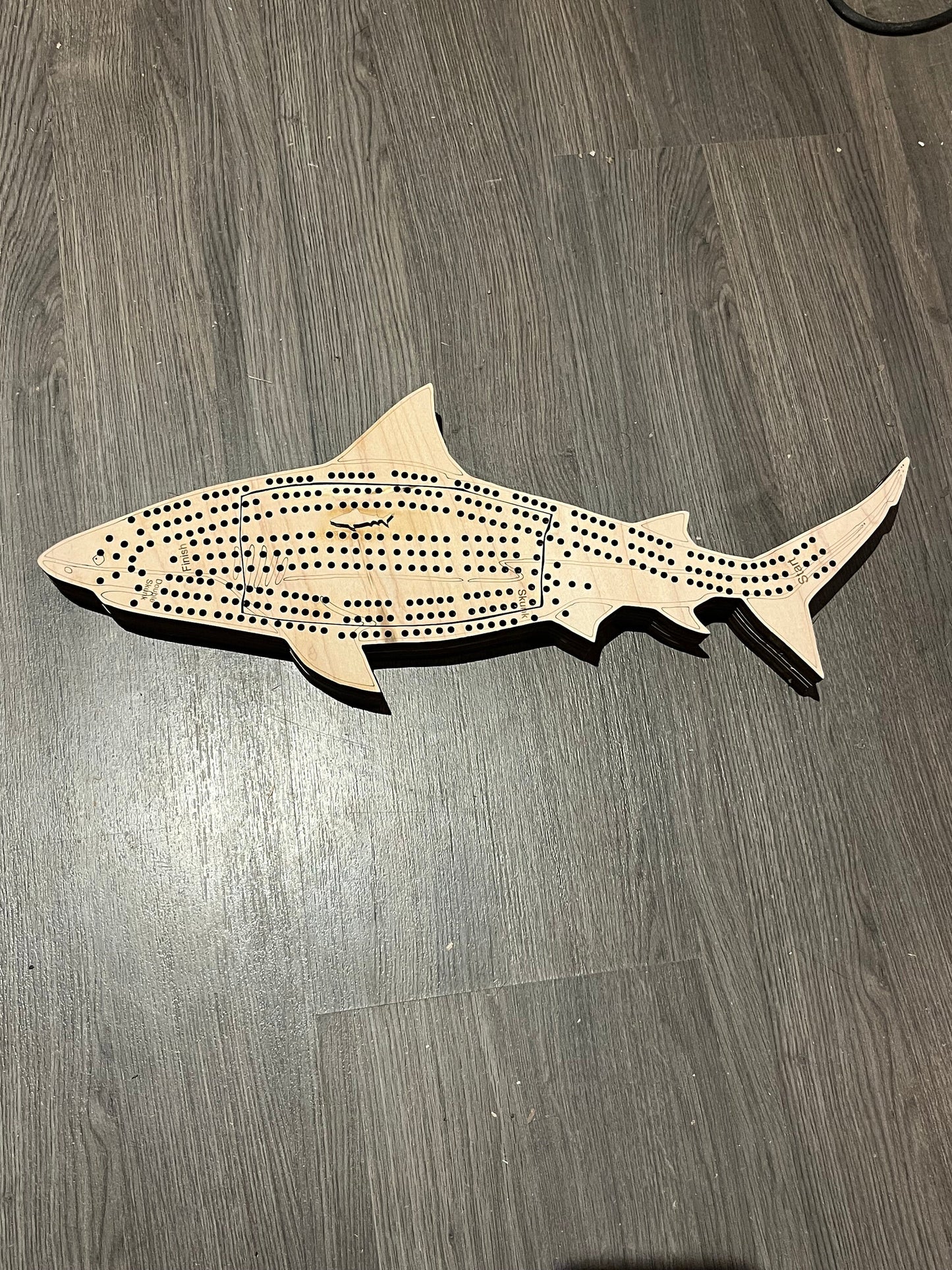 Custom Ocean animal cribbage boards.
