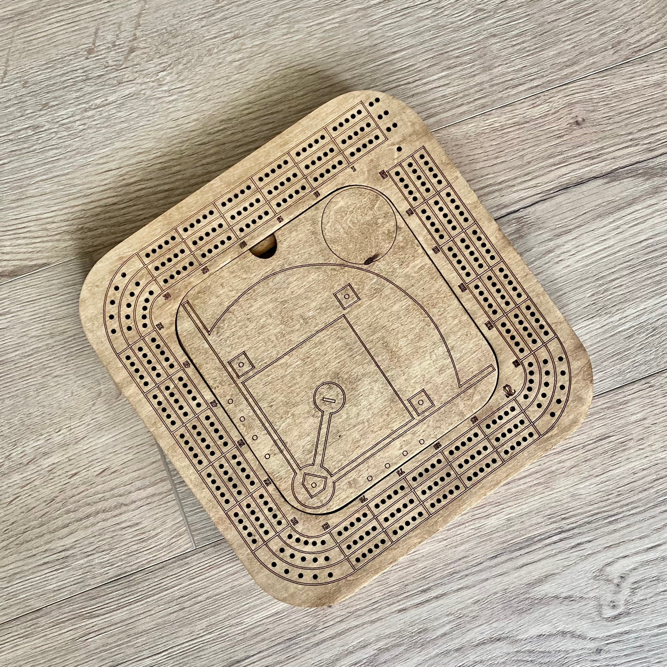 Baseball Cribbage board Custom made Baseball stadium with any team