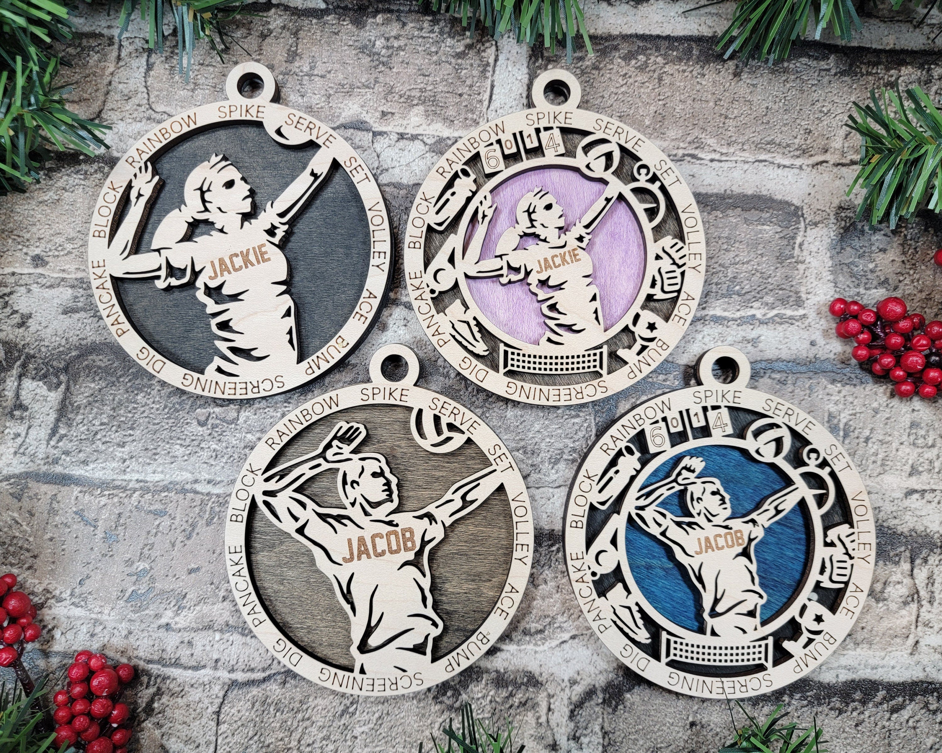 Volleyball Christmas ornaments.