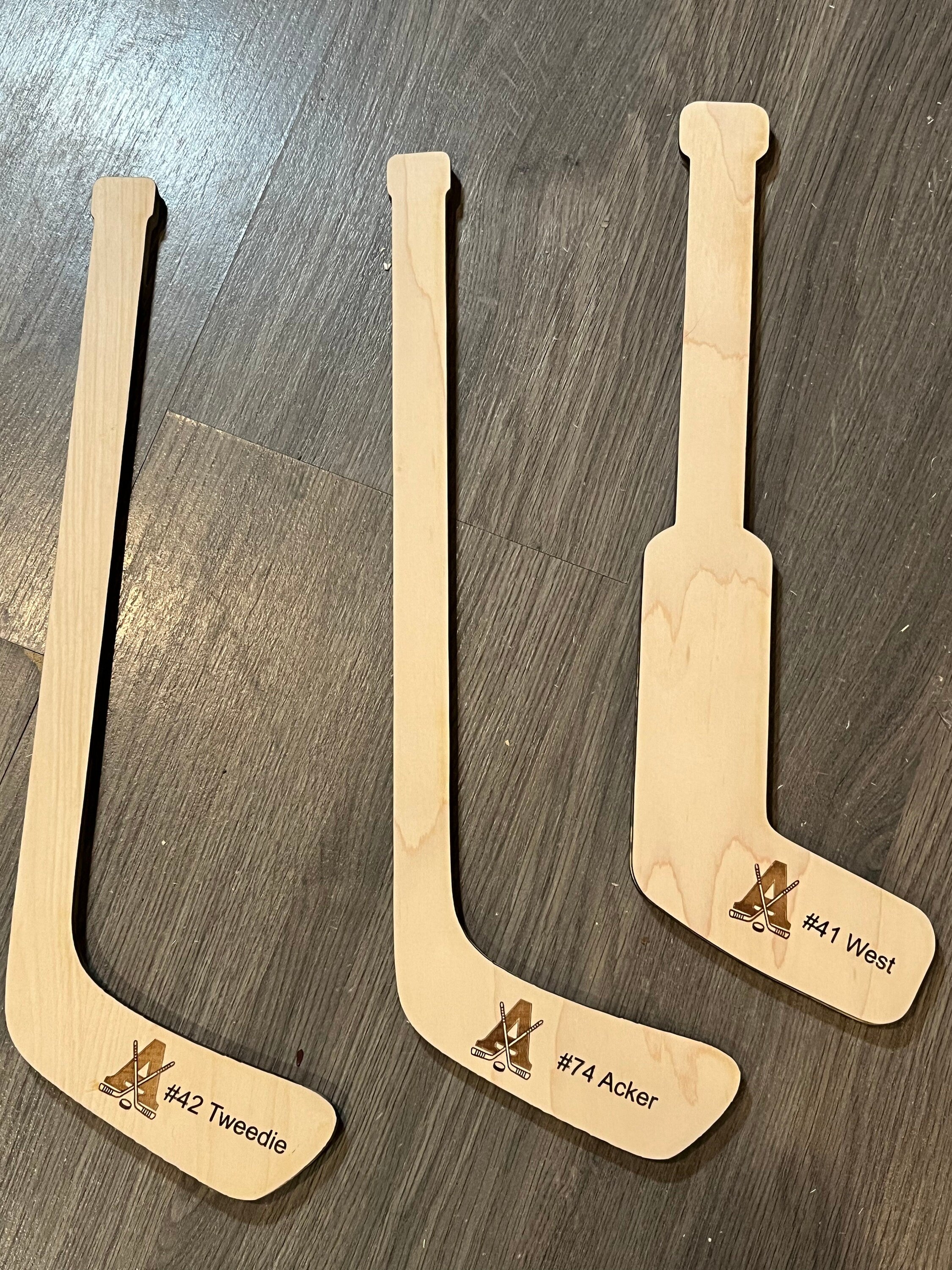 Team set of Mini hockey sticks