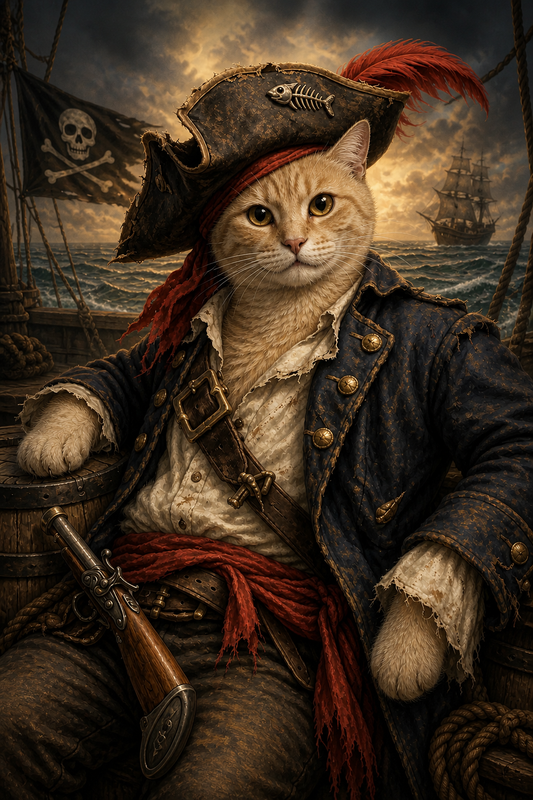 Funny Custom Pet Portraits  (Pirates)