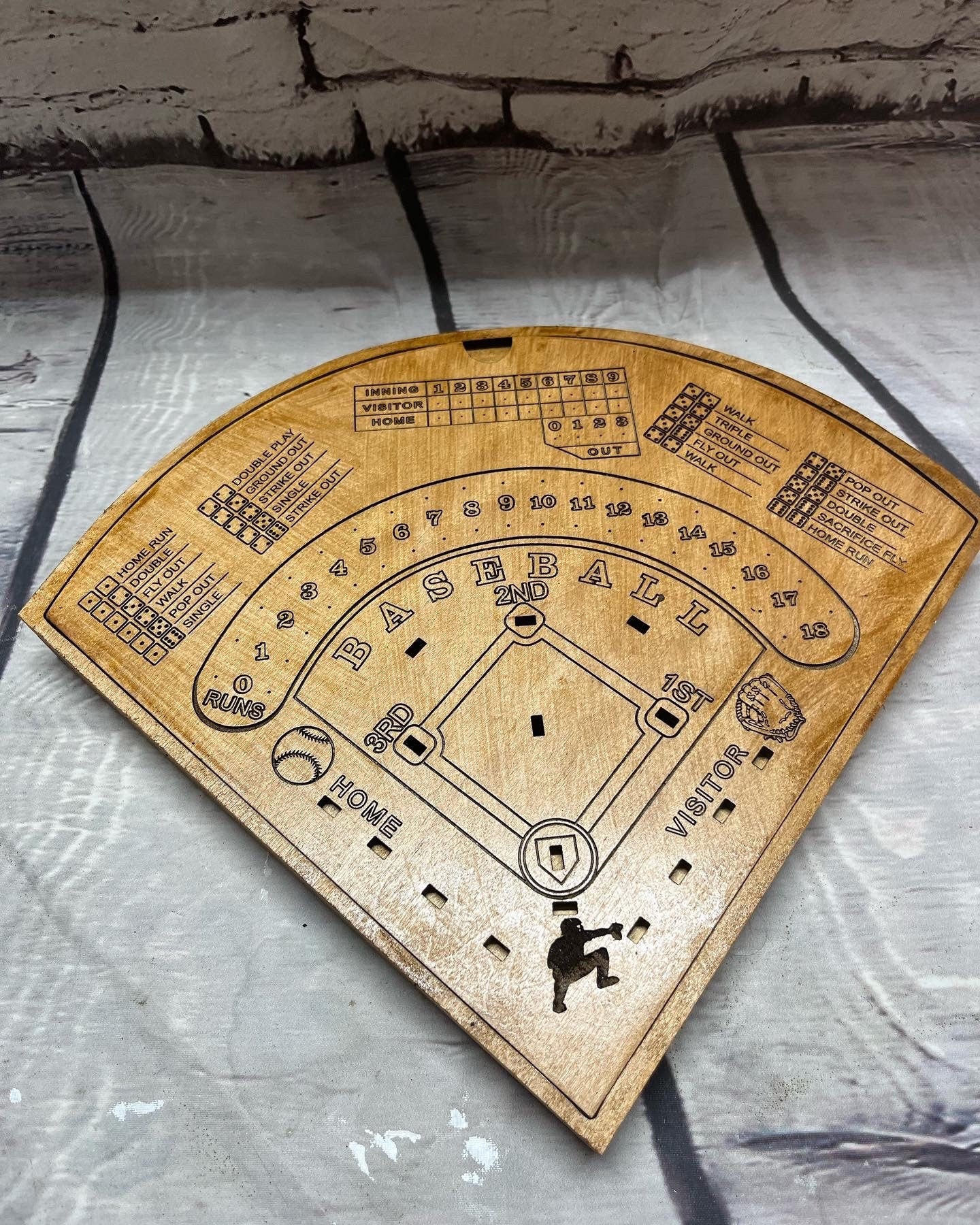 2 game set. Dice baseball and dice football combo.
