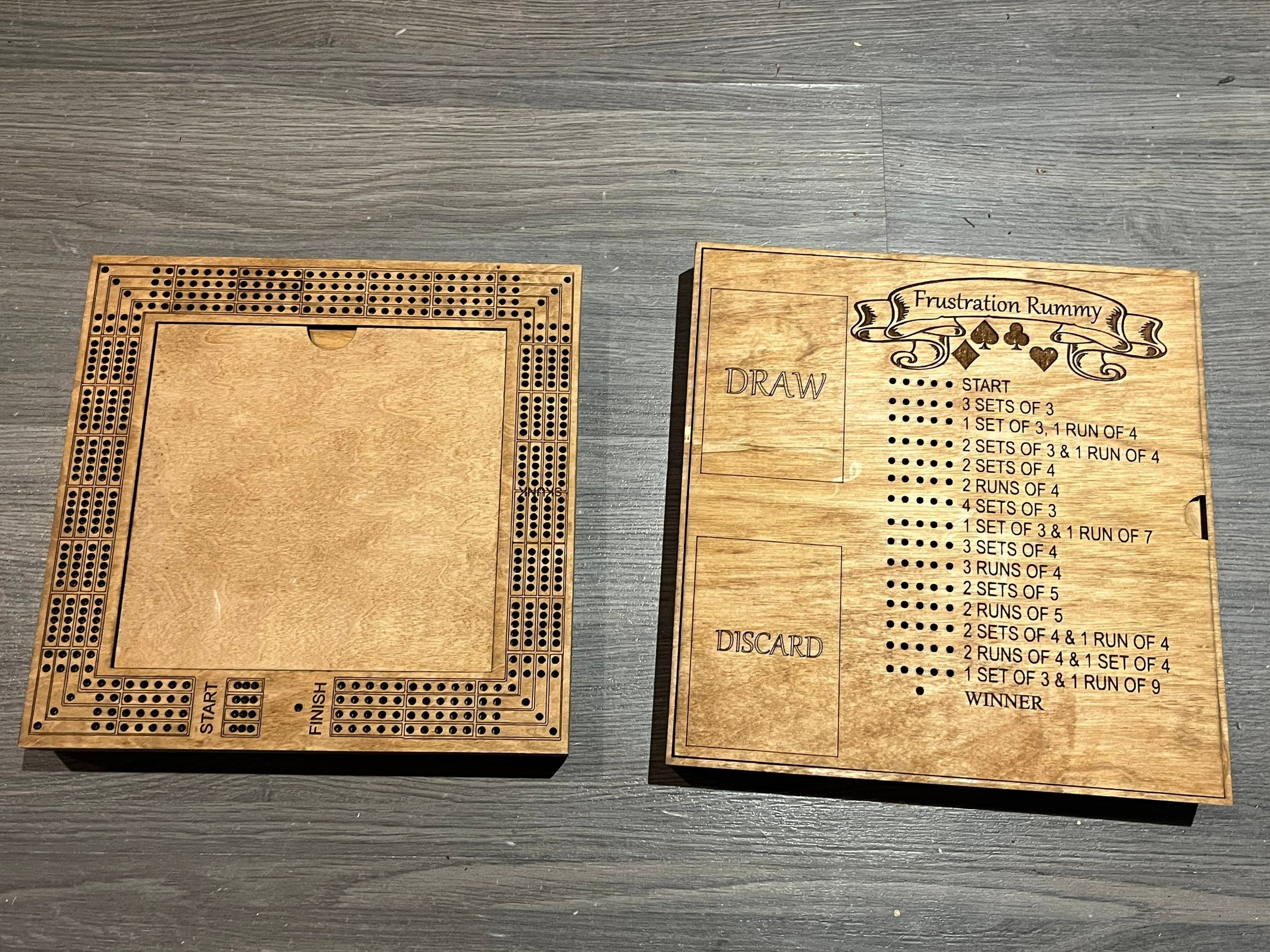 Cribbage and frustration rummy combo