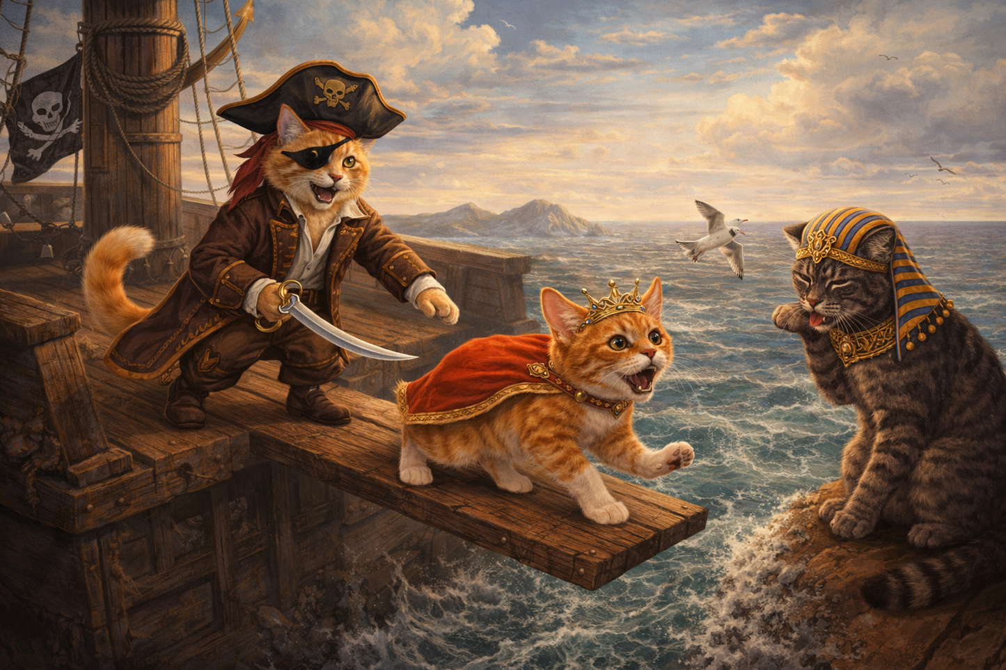 *Digital* Funny Custom Pet Portraits  Eqyptians