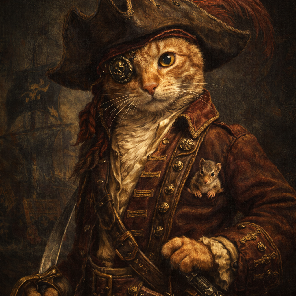 *Digital* Funny Custom Pet Portraits  Eqyptians